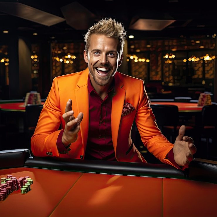 Live roulette wheel and blackjack table display